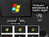 Два набора Full HD обоев для рабочего стола с символикой Windows 8