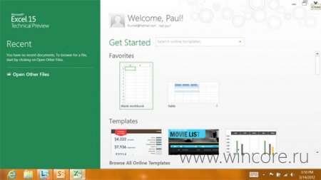       Microsoft Office 15 Technical Preview