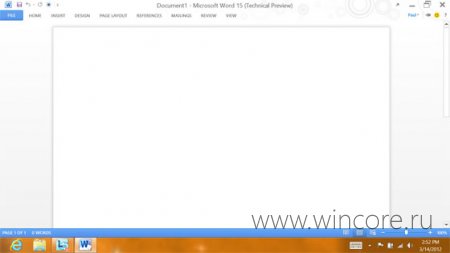       Microsoft Office 15 Technical Preview