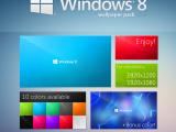 Windows 8 Metro WallPack — набор простых цветных обоев для рабочего стола