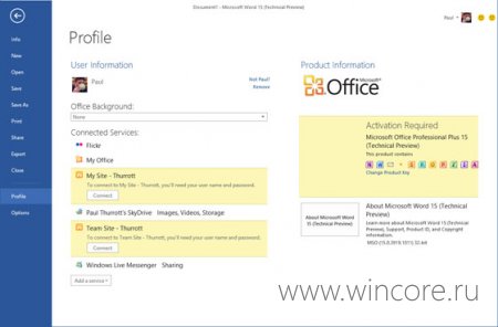 В сеть попали новые скриншоты Office 15