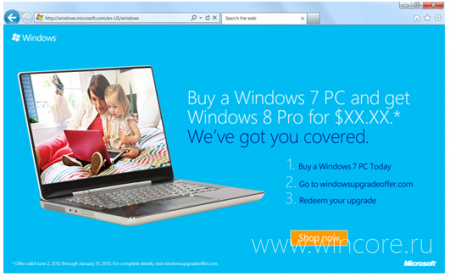 Microsoft готовит программу апгрейда со скидкой Windows 7 до Windows 8 Pro