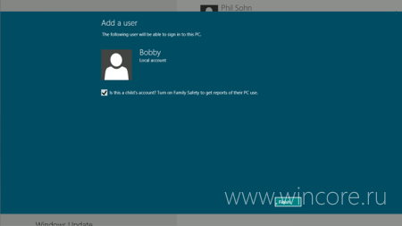 В Windows 8 родители смогут следить за активностью своих детей