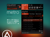Metro Skin — обложка в стиле метро-интерфейса для AIMP3