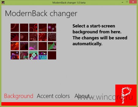 ModernBack Changer       Windows 8