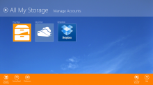 All My Storage      SkyDrive, Dropbox    