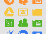 Metronome — набор иконок популярных приложений в стиле Metro/Modern UI