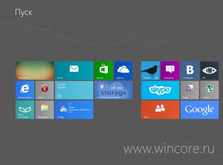 Windows 8 Start Screen Tiles       