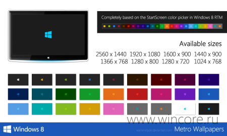 Windows 8 Metro Wallpapers — обои в цвет нового интерфейса