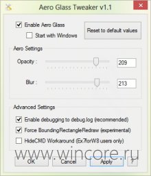 AGTweaker    Aero  Windows 8