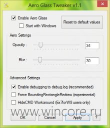 AGTweaker    Aero  Windows 8