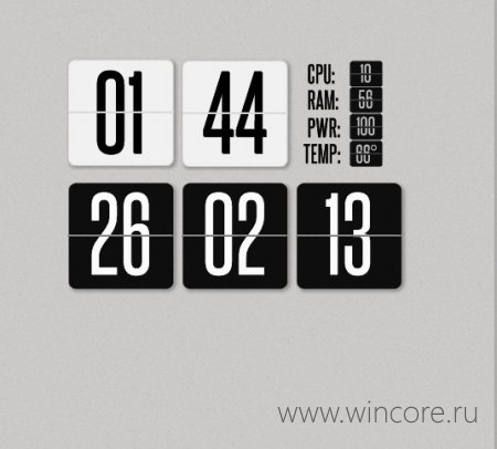 Super Flip Clock — неплохой набор виджетов для XWidget