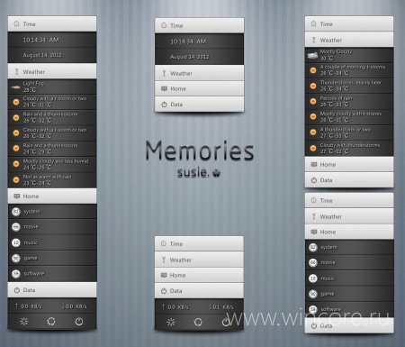 Memories by Susie — красивый и функциональный виджет для XWidget