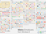 Original Metro-style emoji — набор стандартных смайликов Windows 8