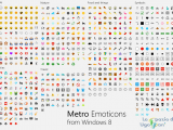 Original Metro-style emoji     Windows 8