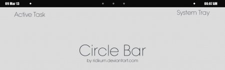 Circle Bar — виджет панели задач для Rainmeter