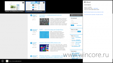 Windows Blue: Internet Explorer 11 и четыре новых приложения