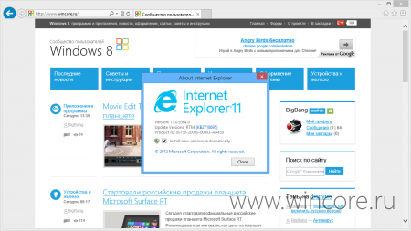  Internet Explorer 11   WebGL  SPDY