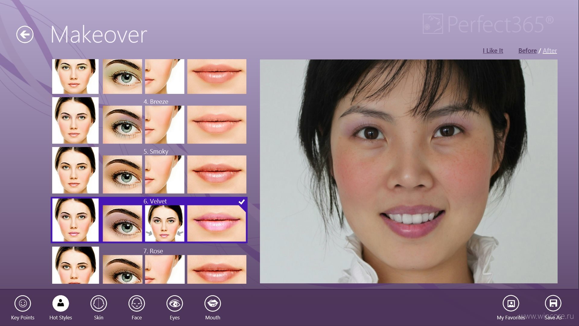 Лицо для виртуального макияжа