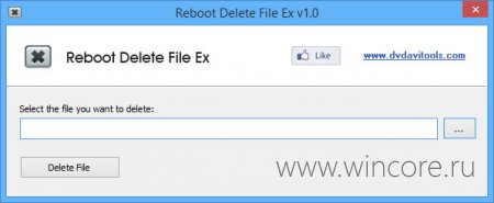 Reboot Delete File Ex — удаляем заблокированные файлы