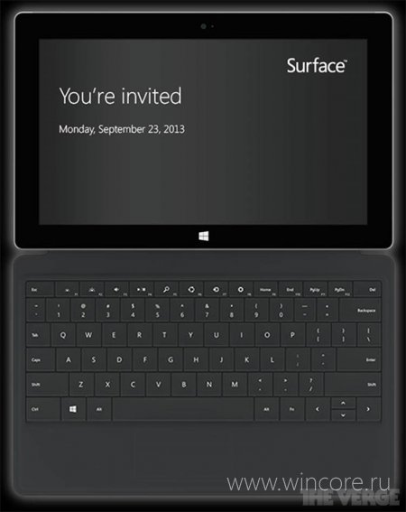 Презентация планшетов Surface 2 состоится уже 23 сентября