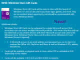 Ещё немного информации о подарочных картах Магазина Windows