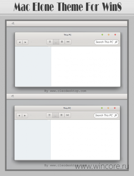 Mac Elone — тема оформления в стиле OS X для Windows 8 и 8.1