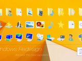 Windows 8.1 Flat Colors — большой набор системных иконок