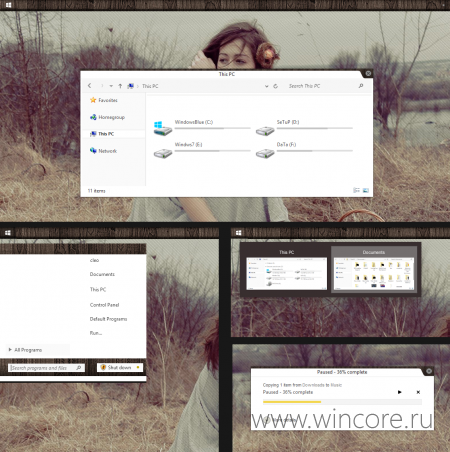 lne Vs — лаконичная тема оформления для Windows 8 и 8.1