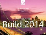  Microsoft Build 2014   