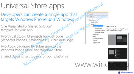 Универсальный магазин приложений Windows и Windows Phone уже на подходе