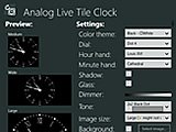 Analog Live Tile Clock — аналоговые часы для начального экрана