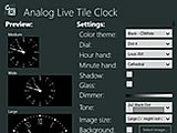 Analog Live Tile Clock      