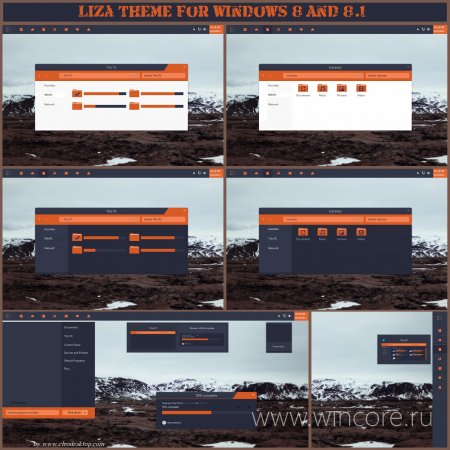 Liza Theme — тема и иконки для оформления рабочего стола Windows 8 и 8.1