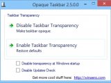 Opaque Taskbar — отключаем прозрачность панели задач