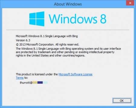 Microsoft   Windows 8.1 with Bing