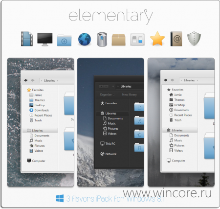 Elementary 8.1 iPack — набор системных иконок с удобным инсталлятором