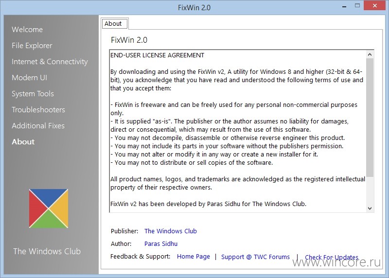 fixwin 1.2 fixwin 1.2