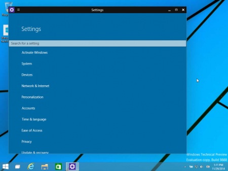 Сборка Windows 10 Technical Preview под номером 9888 утекла в сеть