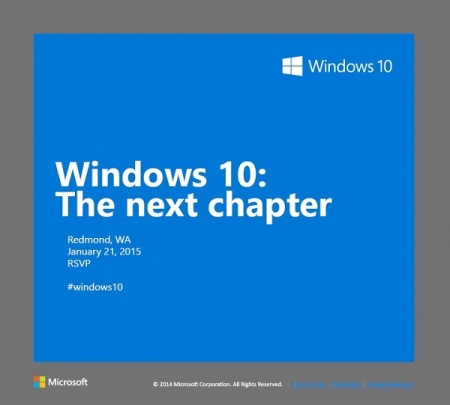 Microsoft официально анонсировала январское мероприятие по Windows 10