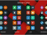Shirae Color — большой набор иконок для панелей быстрого запуска