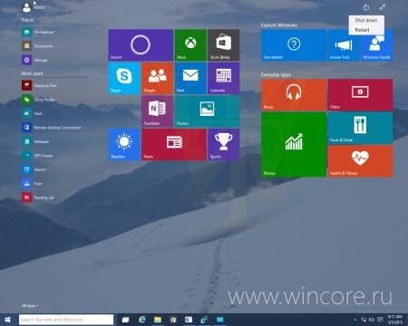 Windows 10 Technical Preview Build 10031:      