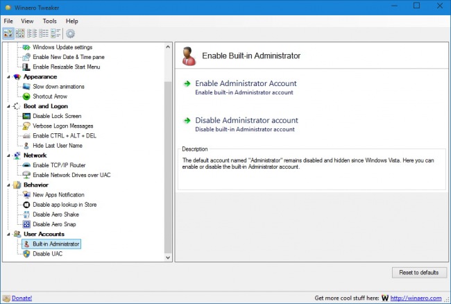 Winaero Tweaker        Windows