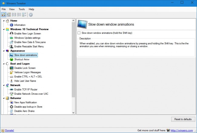 Winaero Tweaker        Windows