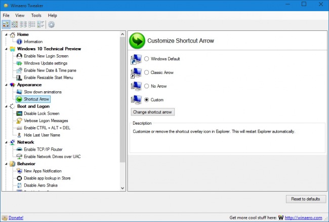 Winaero Tweaker        Windows