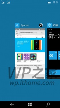 Ещё несколько скриншотов мобильной версии Spartan и одной из новейших сборок Windows 10
