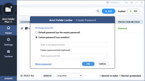 Anvi Folder Locker Free  ,       