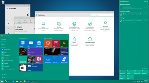 Кроме светлой и тёмной для интерфейса Windows 10 готовится поддержка и цветных тем