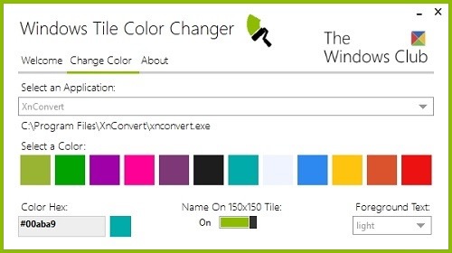 Windows Tile Color Changer — изменяем цвета плиток программ на начальном экране