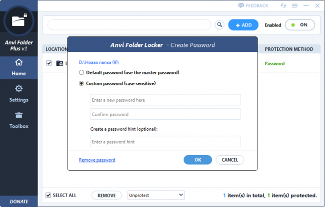 Anvi Folder Locker Free  ,       